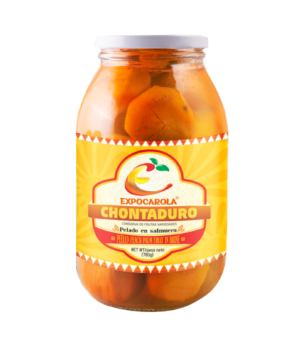 Chontaduro sin cáscara en salmuera